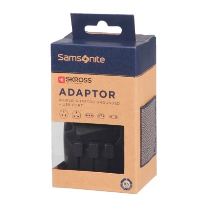 Sus Maletas - Adaptador universal com ligação à terra + USB