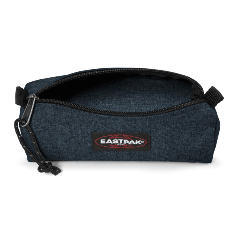 Mala Eastpak Benchmark Single Triple Denim: Organização e estilo em Triple Denim