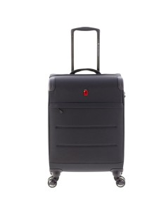 maleta cabina Gladiator Helios 55 negra vista frontal