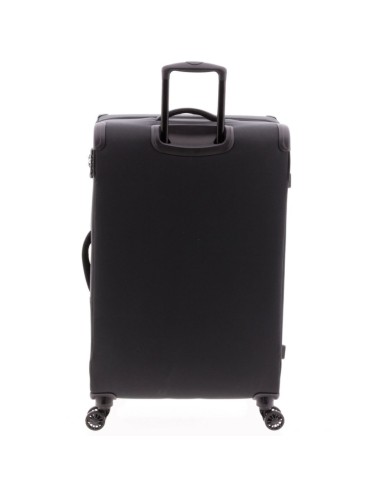 maleta grande Gladiator Helios 76 negra vista trasera