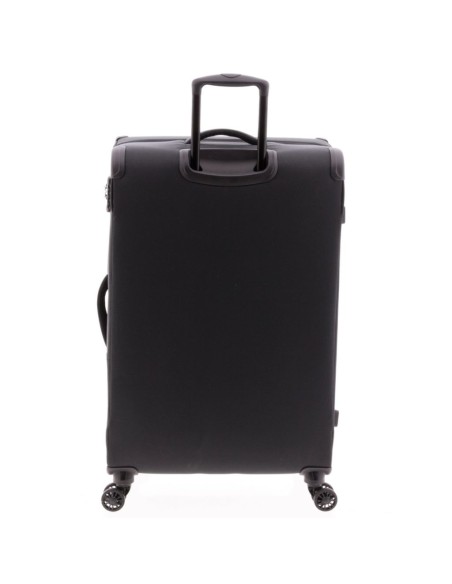 maleta grande Gladiator Helios 76 negra vista trasera
