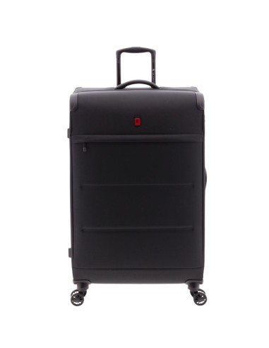 maleta grande Gladiator Helios 76 negra vista frontal