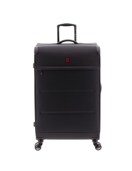 maleta grande Gladiator Helios 76 negra vista frontal