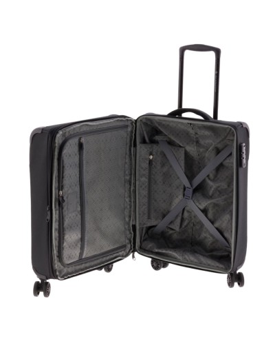 maleta cabina Gladiator Helios 55 negra vista interna