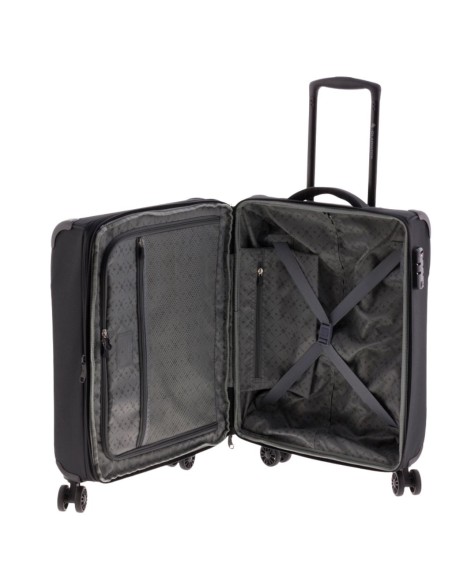 maleta cabina Gladiator Helios 55 negra vista interna