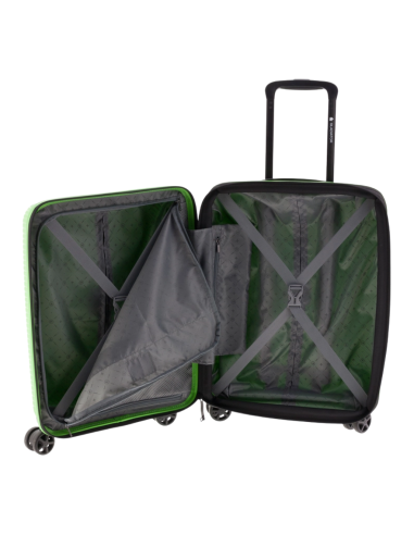maleta cabina Gladiator Vincent 55 verde vista interna