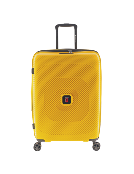 maleta grande Gladiator Vincent 74 amarillo vista frontal