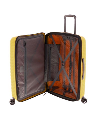 maleta grande Gladiator Vincent 74 amarillo vista interior