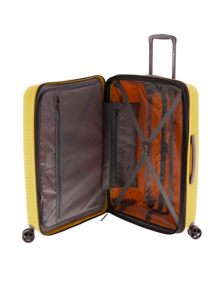 maleta grande Gladiator Vincent 74 amarillo vista interior