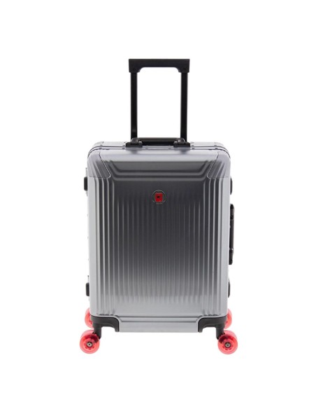 maleta cabina Gladiator Luma 55 aluminio vista frontal