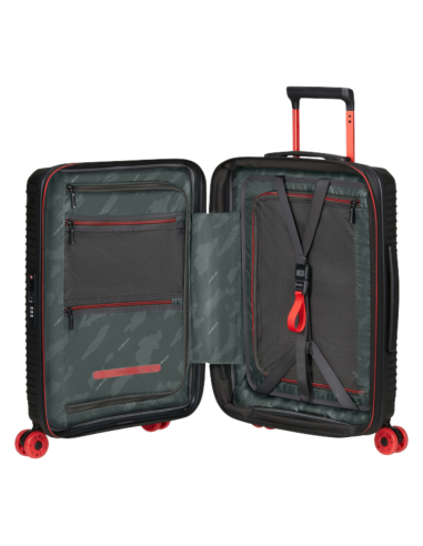 maleta cabina Samsonite Prodiver 55 negra vista del interior