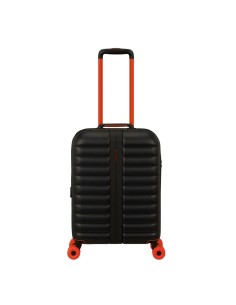 mala de cabine American Tourister Neovibe 55 preta vista frontal