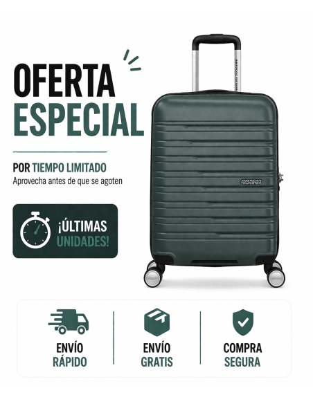 Mala de cabina American Tourister Flashline 55 cm: Estilo, durabilidade e comodidade para as suas viagens