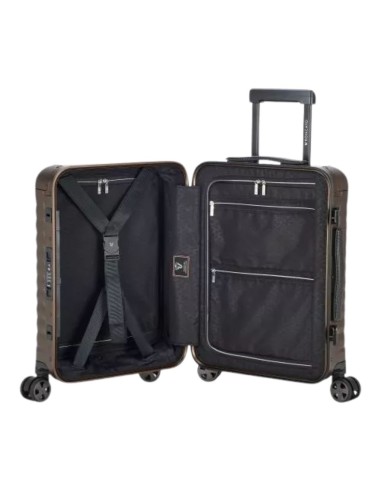 Maleta de cabina Roncato UNO AL 55 cm bronce vista interna