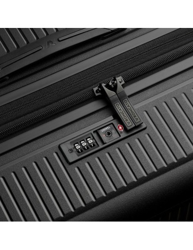Maleta de cabina Roncato ARCADE 55 cm negra vista cerradura