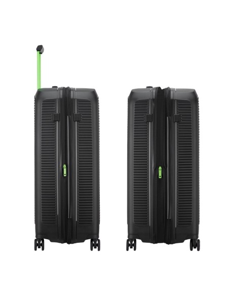 Mala média Roncato ARCADE 67 cm preto vista lateral