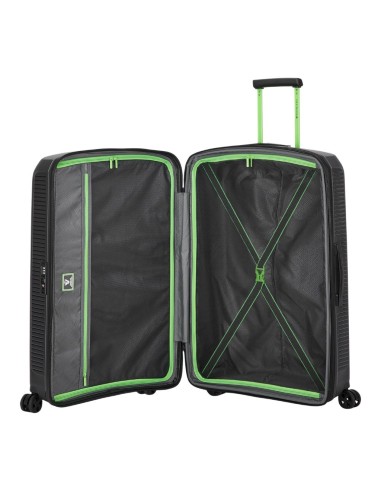 Mala média Roncato ARCADE 78 cm preto vista interna