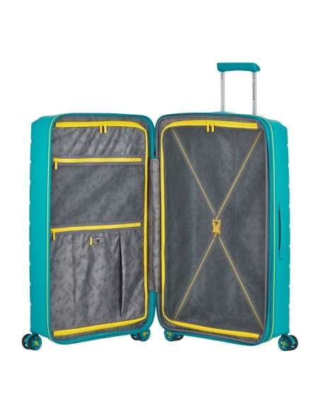 Maleta de cabina Roncato B-FLYING 55 cm turquesa vista interna