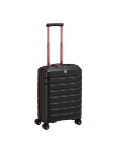 Mala de cabine Roncato B-FLYING MOVE 55 cm preto vista frontal