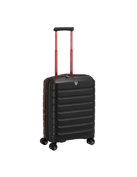 Mala de cabine Roncato B-FLYING MOVE 55 cm preto vista frontal
