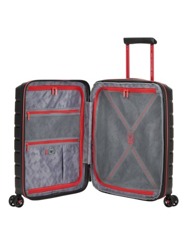Mala de cabine Roncato B-FLYING MOVE 55 cm preto vista interna