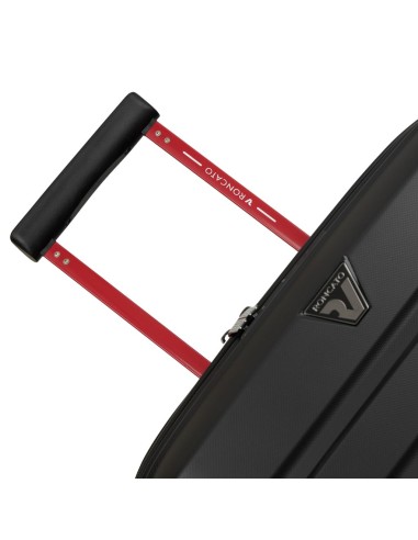 Mala de cabine Roncato B-FLYING MOVE 55 cm preto vista tirador