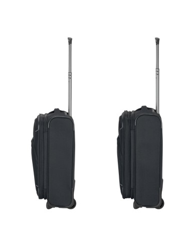 Mala de cabine Roncato GATEWAY 55 cm Preto vista lateral