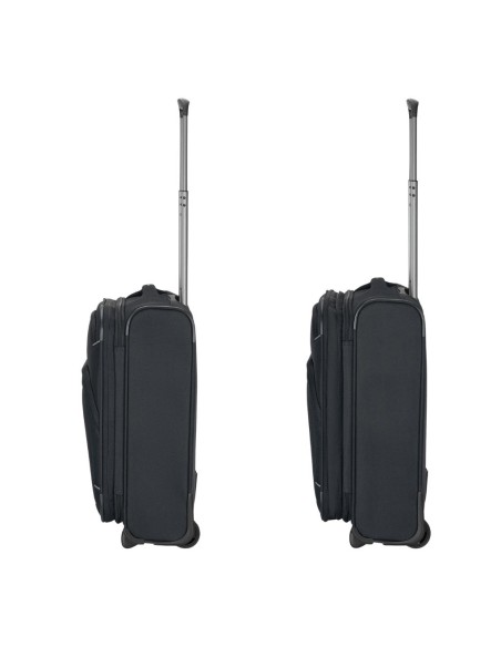 Mala de cabine Roncato GATEWAY 55 cm Preto vista lateral