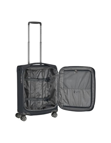 Mala de cabine Roncato GATEWAY 55 cm preto vista interna