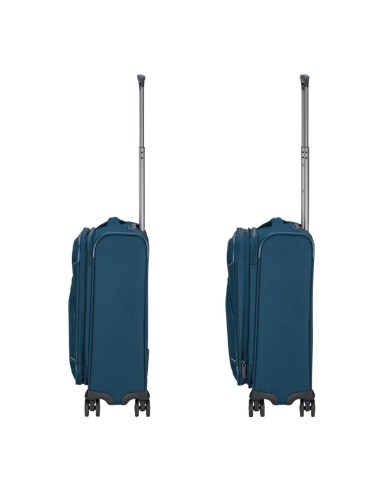 Mala de cabine Roncato GATEWAY 55 cm azul vista lateral
