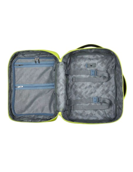 Mochila de cabine Roncato Wanderline 40 cm Verde lima vista interna