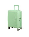 Maleta de cabina American Tourister Soundbox Pastel green, vista frontal
